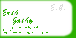 erik gathy business card