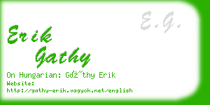 erik gathy business card